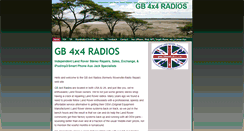 Desktop Screenshot of gb4x4radios.com