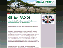 Tablet Screenshot of gb4x4radios.com